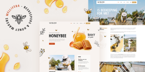 Mellifera is a modern theme perfect for all types of honey production and organic food store websites. You get a beautiful assortment of beekeeping