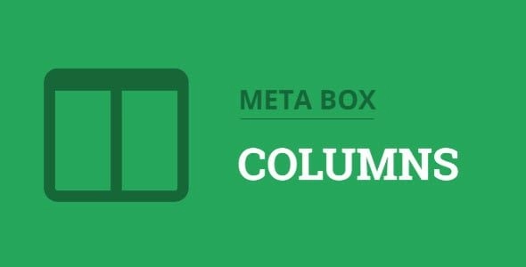 Meta Box Columns is an extension of the  Meta Box plugin  which can reorganize fields by putting them in the same row aiming to have a better layout