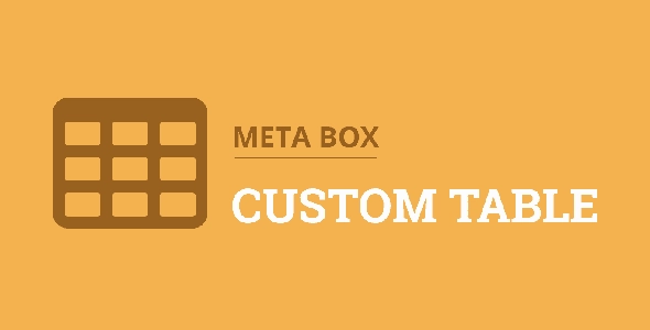 Save custom fields data to the custom table instead of the default metatables. Reduce database size and increase performance. You first need to install free MetaBox  plugin