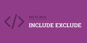 Meta Box Include Exclude is an extension for the Meta Box plugin