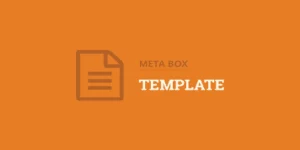 Meta Box Template  is a beginner-friendly extension for the Meta Box plugin which allows you to create  custom meta boxes and custom fields in the WordPress edit page using an easy-to-read template without touching the code . The plugin uses YAML syntax to helps you define the meta boxes and custom fields easily. The…