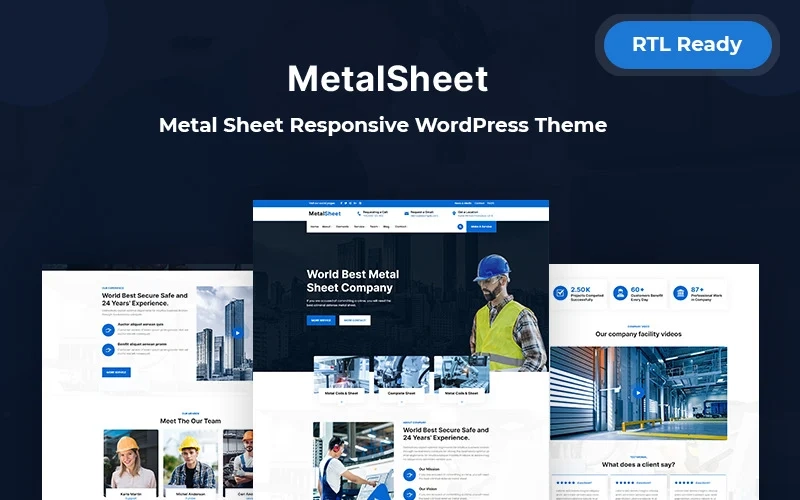 Metalsheet is a Metal Sheet Responsive WordPress Theme. It's a modern and clean WordPress theme. It fully supports all browser and 100% responsive device. Anyone can launch the theme metal sheet and another website. We used various kind of home layout of this website. Elementor is a great page builder…