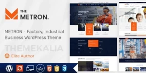 Metron is the best WordPress Theme specifically made for some sectors like industry