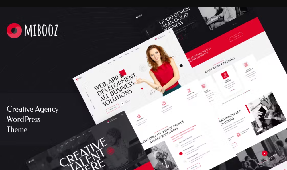 Discover Mibooz – a stunning Creative Agency WordPress Theme designed for modern businesses. With customizable layouts