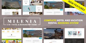 Milenia Hotel  Booking WordPress Theme is a responsive Hotel Booking WordPress theme created especially for hotels