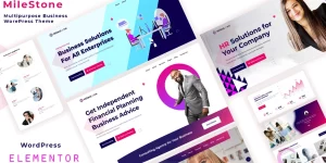 Milestone is a multipurpose business theme which is made by WP and Elementor page builder. It is very effective business theme for cosulting