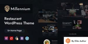 Millennium – Restaurant WordPress Theme is best suited for every master chef