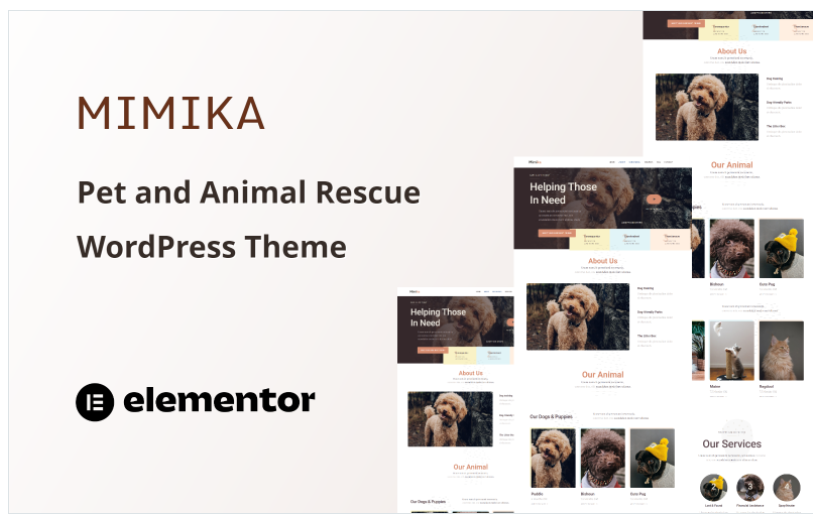 Discover Mimika - the ultimate Pet and Animal Rescue One Page WordPress Theme! With its stunning design