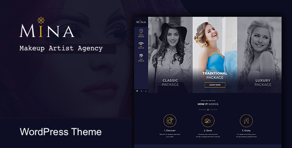 Discover the Mina Salon Makeup WordPress Theme. Perfect for your salon or makeup business with customizable features and seamless plugin integration. Sign up now!