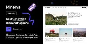 Minerva is a trendy  attractive Blog WordPress Theme. It is perfect for any kind of creative magazine