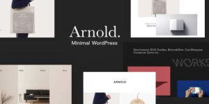 Showcase your creative work with Arnold WP Theme. Elegant