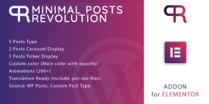 Welcome to Minimal Posts Revolution For Elementor. With this awesome plugin for Elementor you can create a posts layout in few step. You can choose beetween 5 posts display