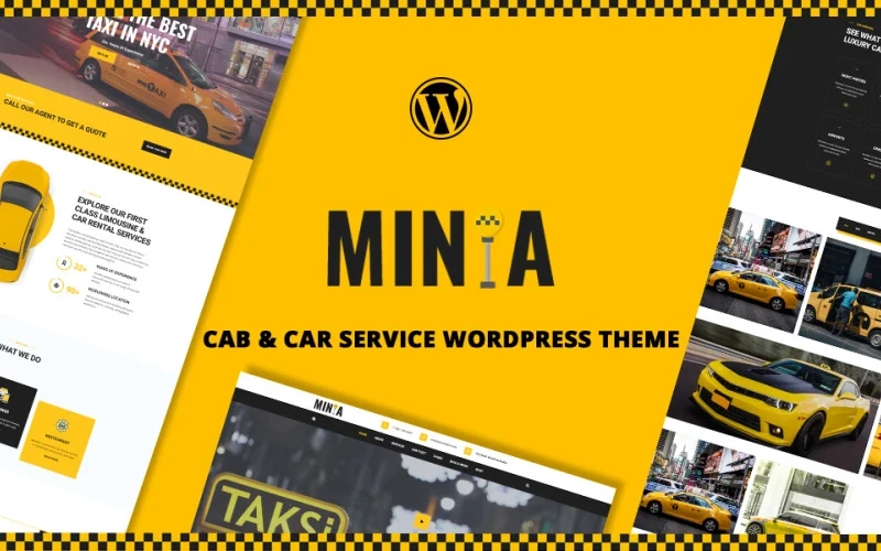 Minta Taxi Company Modern WordPress Theme is designed and developed specially for taxi cab service companies