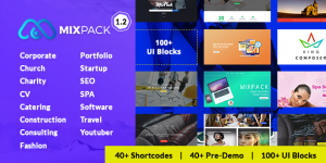 MixPack Multipurpose WordPress Theme is a versatile and highly-customizable theme designed to cater to various business needs. Whether you are setting up an e-commerce store