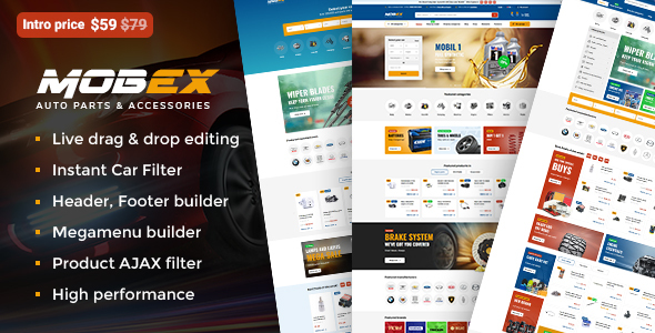 Turbocharge your auto parts store with Mobex! Responsive