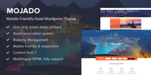 Mojado is a powerful and feature-rich WordPress theme that brings you everything to run a high performance and well-designed hotel website. At first sight