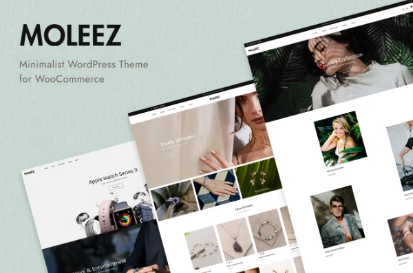 Moleez is a clean  minimal WooCommerce theme for shopping online stores. With design minimal and focus on products