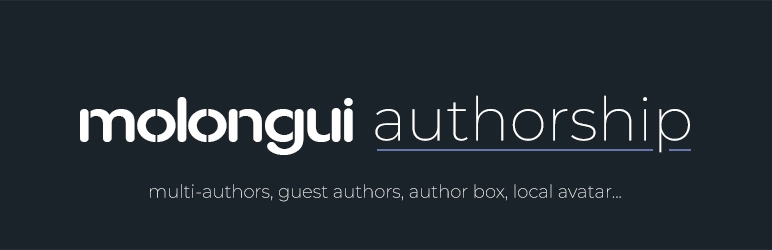 Authorship Pro extends the Molongui Authorship plugin with amazing premium features.