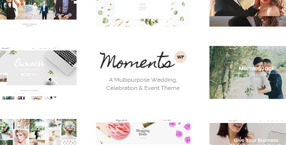 Effortlessly create stunning websites for weddings and celebrations with Moments: A Multipurpose Wedding