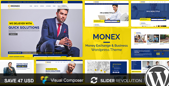 Monex is a clean and Modern Money Exchange and any Business WordPress Theme. Monex is best suited for corporate website like Accountant