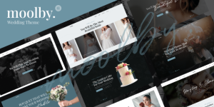 Create a magical wedding website with Moolby Wedding WordPress Theme. Easy customization