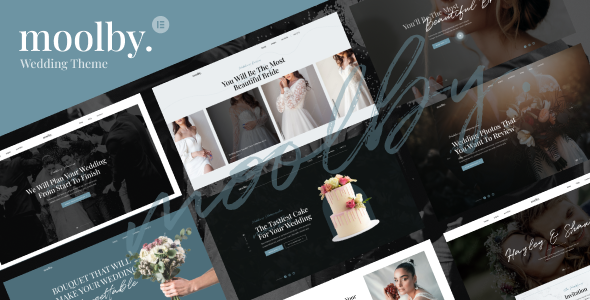 Create a magical wedding website with Moolby Wedding WordPress Theme. Easy customization