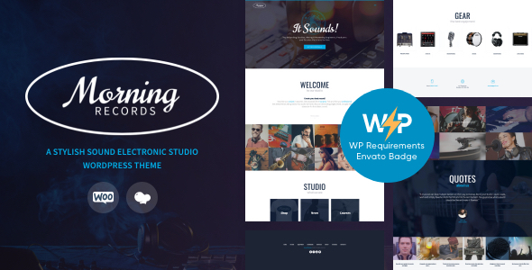 Rock your music website with the sleek and modern Morning Records WP Theme. Perfect for sound recording studios and music professionals. Download now!