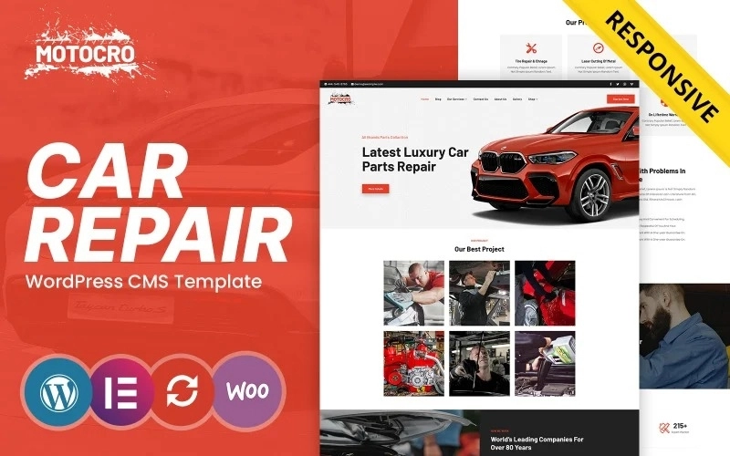 Looking for a flexible and cutting-edge WordPress CMS to present your car service and spare parts products in a way that wows visitors to your website? Get Motocro