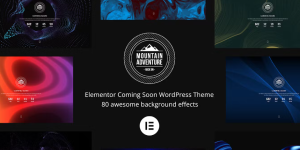 Discover the Mountain - Elementor Coming Soon WordPress Theme! This sleek