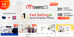 Discover the perfect theme for your moving or packing business with MoversCO WordPress Theme! Get it now on ThemeForest through Bevaultx.