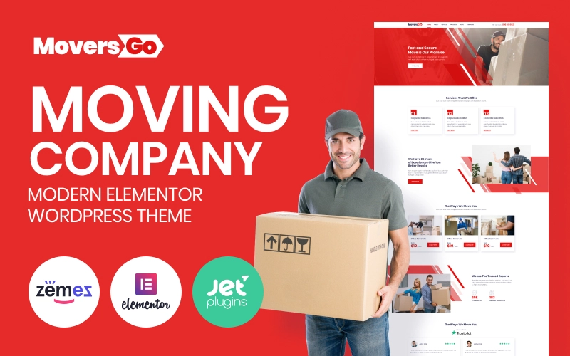 MoversGo theme will make it easy to display the moving company services in the most beneficial way