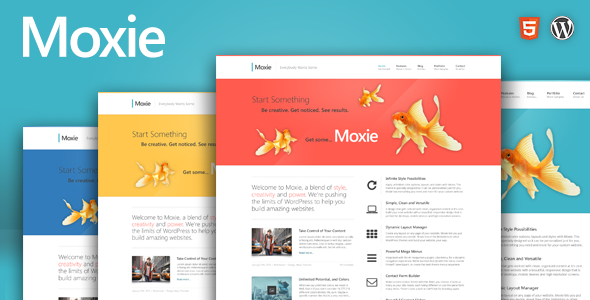 Discover Moxie - a responsive theme for WordPress offering customizable layouts