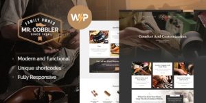 Discover Mr. Cobbler - the ultimate WordPress theme for shoemakers and repair shops. Stunning design