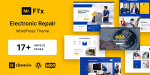 Boost your tech repair shop with MrFix Electronic Repair WordPress Theme. Enjoy responsive design