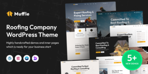 Muffle is a professional and modern WordPress theme specifically designed for roofing companies. The theme features a clean and elegant layout