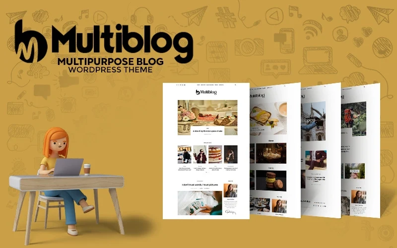 Multiblog is Creative Multi Blogging template. Multiblog will easily be apt for all Personal