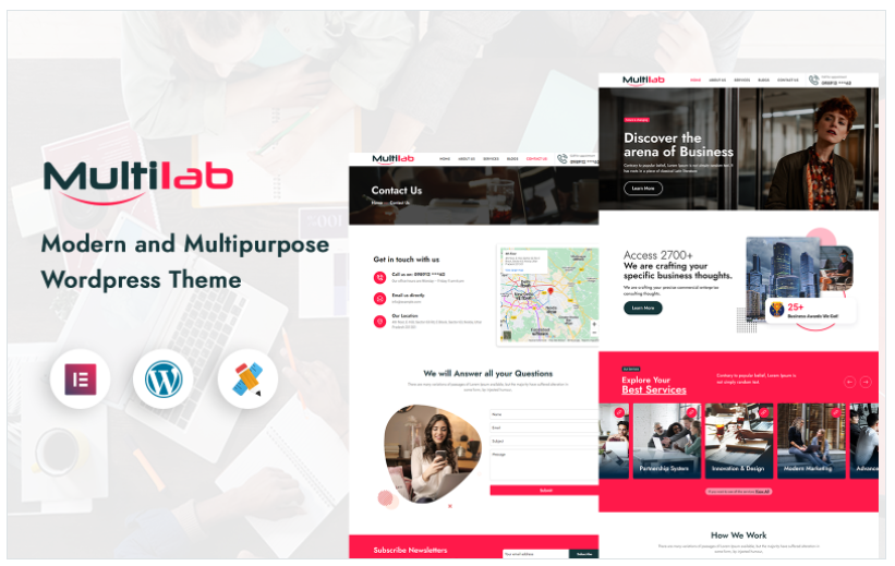 Unlock your consulting potential with the Multilab Consulting Business WordPress Theme! Featuring a sleek design