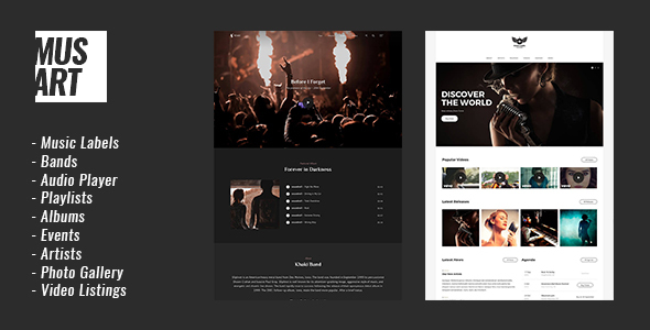 Elevate your music website! Discover the Musart Music Label and Artists WordPress Theme on Bevaultx and access countless other free themes. Subscribe now!