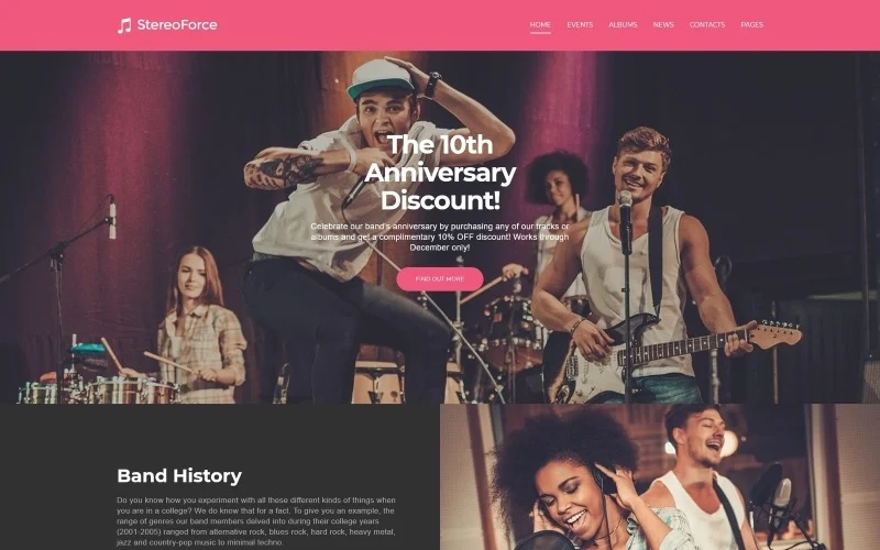 Promote your music band online with Musicians WordPress Theme. Feel free to add different types of content to your site and make it more triggering. Custom widgets like pricing tables