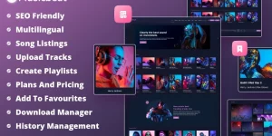 MusicBeat - Web Music Streaming WordPress Theme is a cutting-edge WordPress theme built from scratch to meet the new web standards. This WordPress theme has been created specifically for bands and music websites. It is simple to use