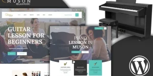 Muson is a WordPress theme that can be used for websites like music lessons