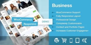 Business is a corporate style WordPress theme ideal for businesses. Leverage the power of WordPress and blogging to build a company website that features a clean