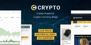 Crypto is the perfect theme for cryptocurrency based blogs. Apart from regular blogging features