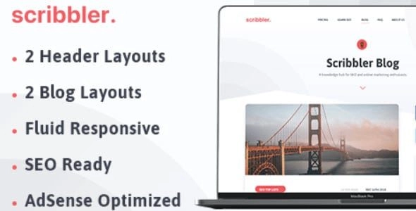 The Scribbler premium WordPress theme has multiple headers and blog layout options. It has the perfect layout for showcasing your exuberant content to the world and comes with tons of options to customize your website as per your requirements.