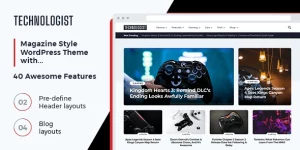 The Technologist WordPress theme is great for creating content around technology. Want to create a technology website? Technologist makes it easy.