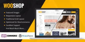 WooShop is a modern and stylish theme built for WordPress WooCommerce stores. Comes packed with customization options