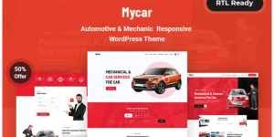 Discover Mycar - the ultimate Automotive  Mechanic Responsive WordPress Theme! With its sleek design