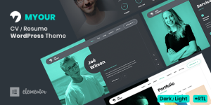 Myour – Resume WordPress Theme best suited for developers