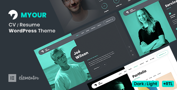 Myour – Resume WordPress Theme best suited for developers