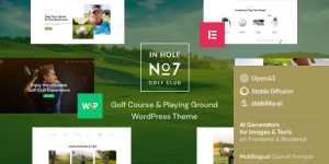 Elevate your golf club site with the N7 - Golf Club  Sports Events Theme. Versatile and loaded with features. Available now on Bevaultx!